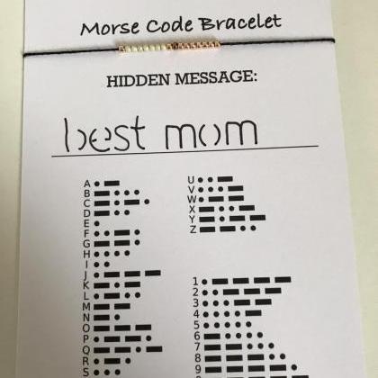 Best mom morse code bracelet 352, m..