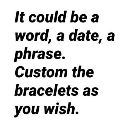 Custom Couples Bracelets 349- Men Bracelet Women..