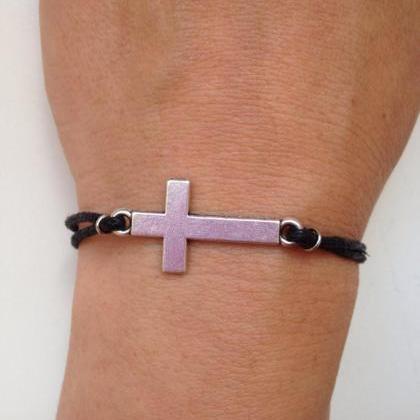 Cross Bracelet 60- Faith Friendship Cross Charm..
