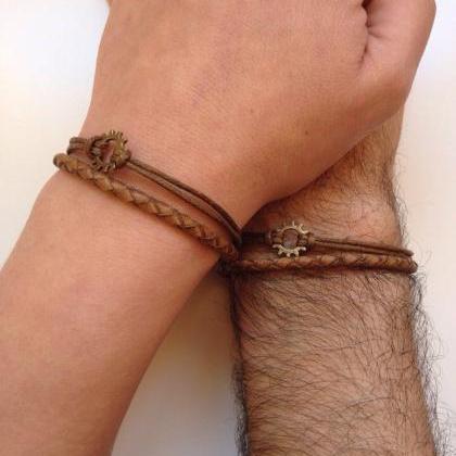 Couples Bracelets 184- Friendship Love Cuff..