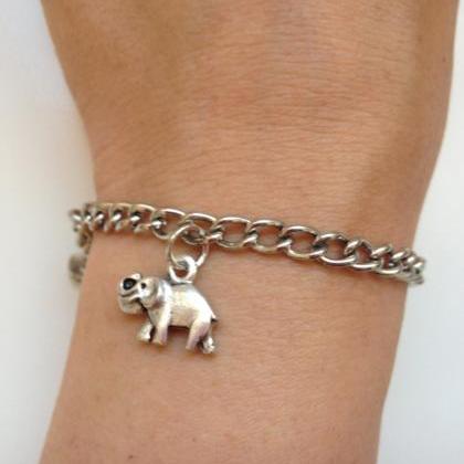 Elephant Chain Bracelet 16 - Faith Friendship..
