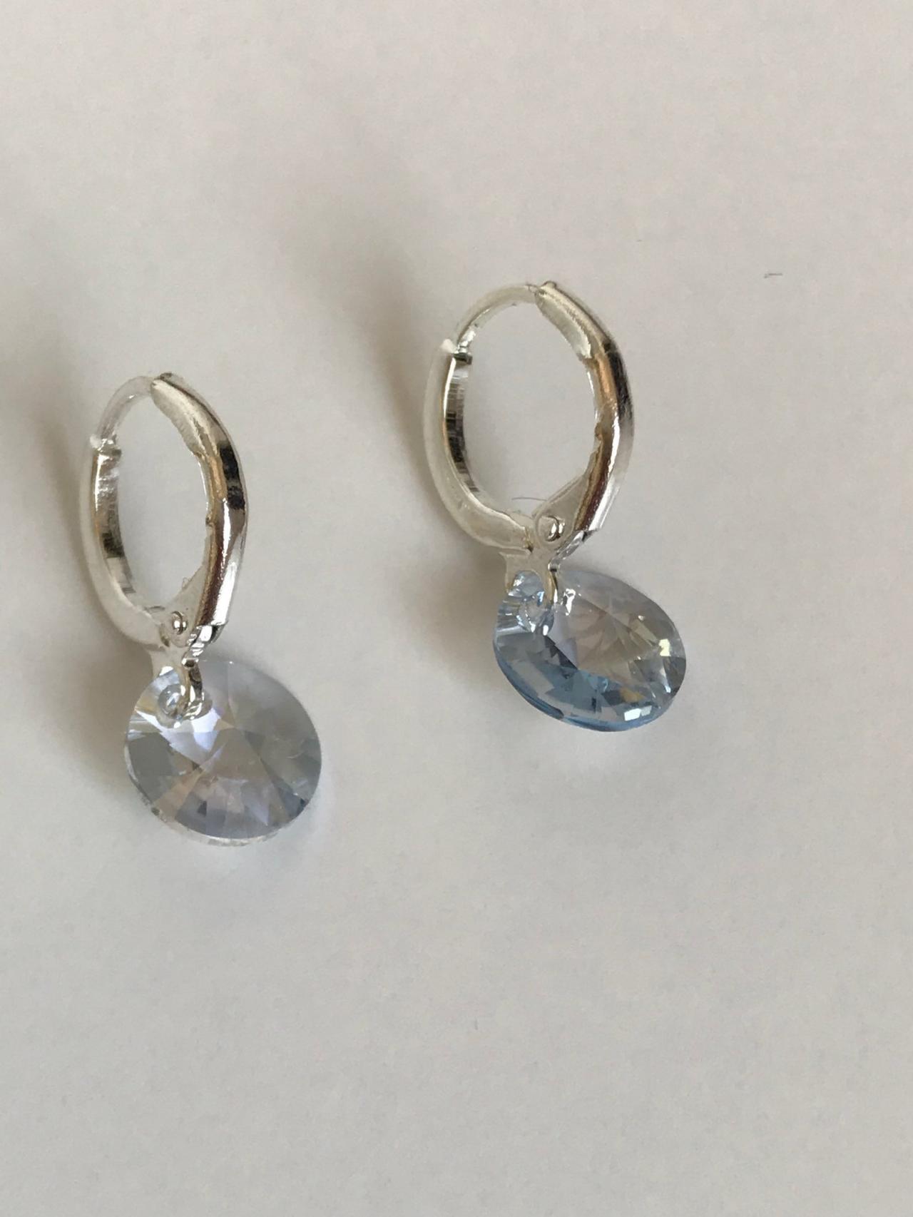 Swarovski Dangle Earrings 156 - Silver Swarovski Earrings Womenswear Trendy Accessories Chic Gift Boho