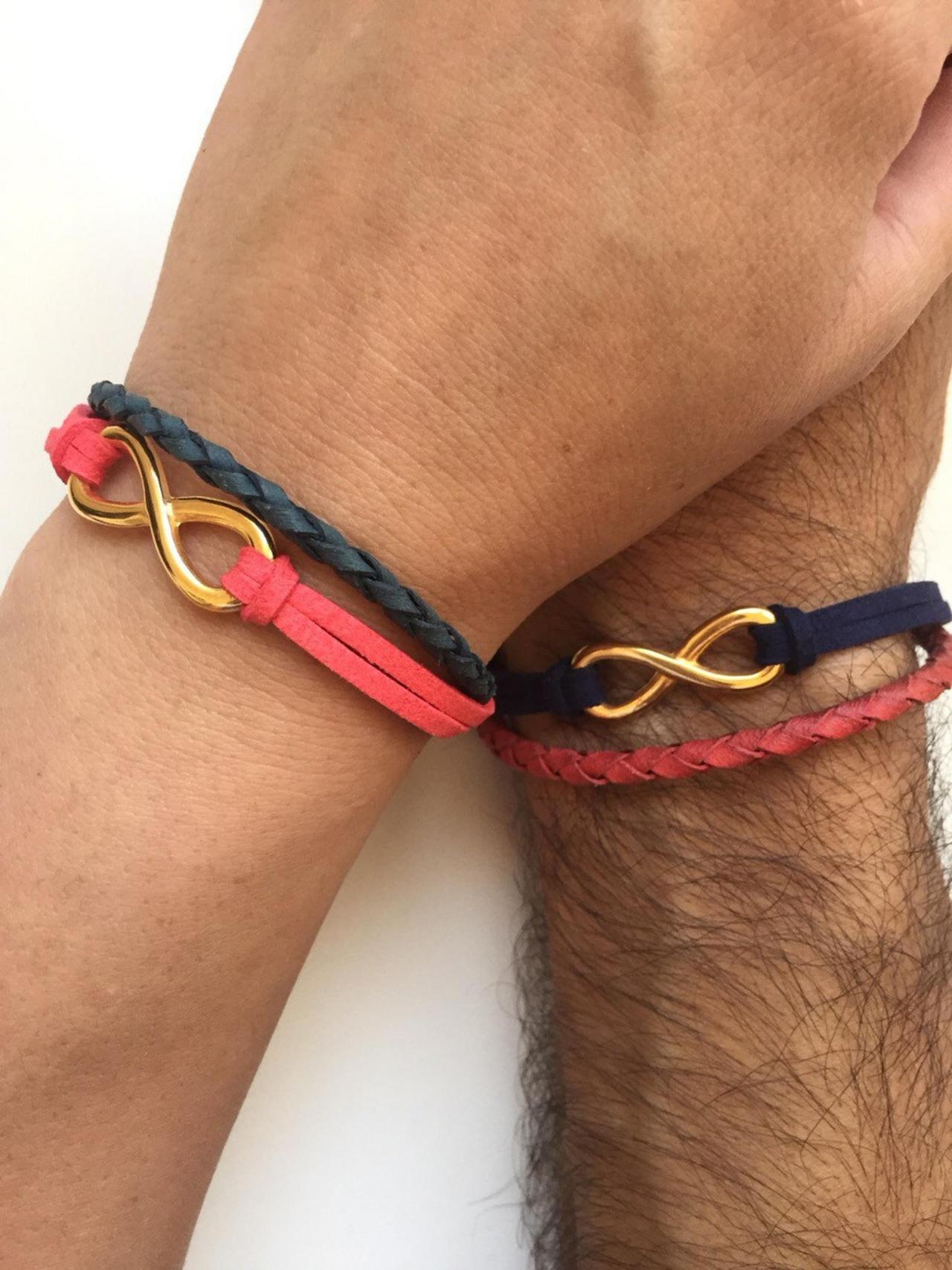 Leather Bracelet Matching Boyfriend Girlfriend Bracelets Near Me