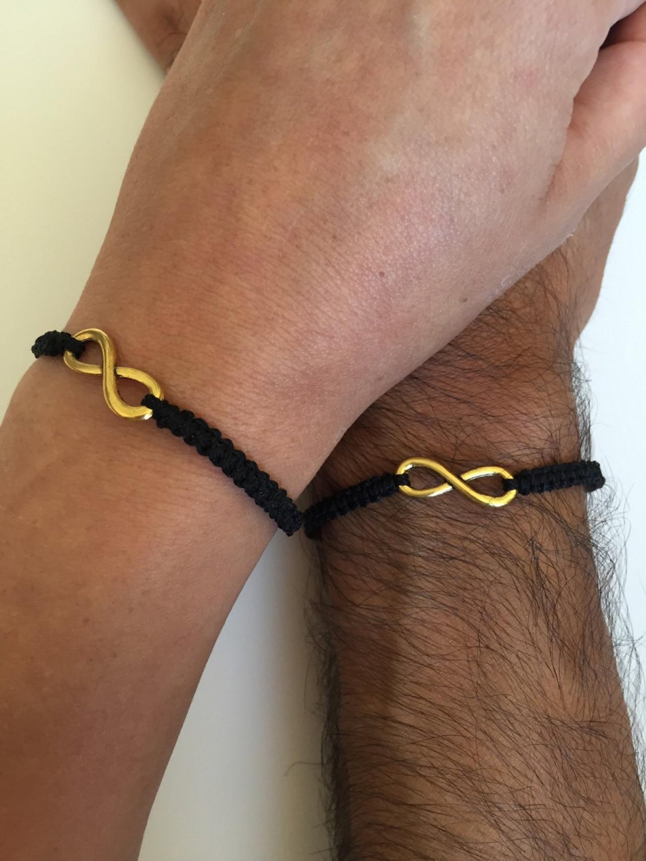 Couples Men Women Bracelets 265- Friendship Macrame Love Cuff