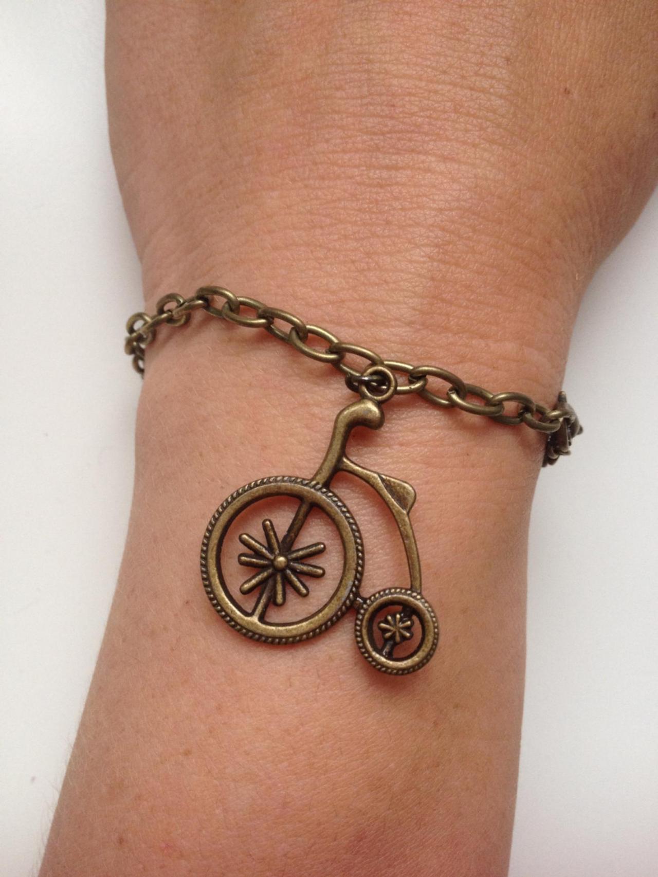 Old Bicycle Chain Bracelet 40- Friendship Bronze Chain Cuff Bracelet Old Bicycle Gift Adjustable Current Womenswear Unique Innovative